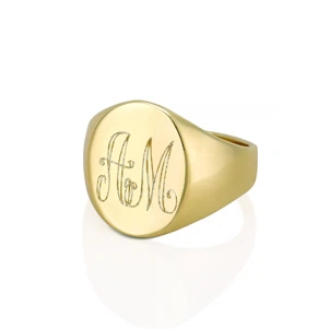 mens stainless steel rings engraved