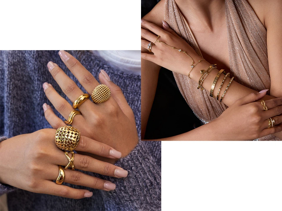 gold plated chain bracelet for ladies