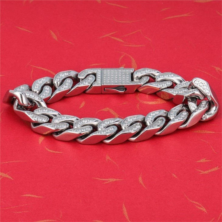 cuban link bracelet stainless steel