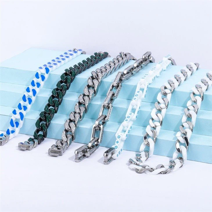 cuban link bracelet steel