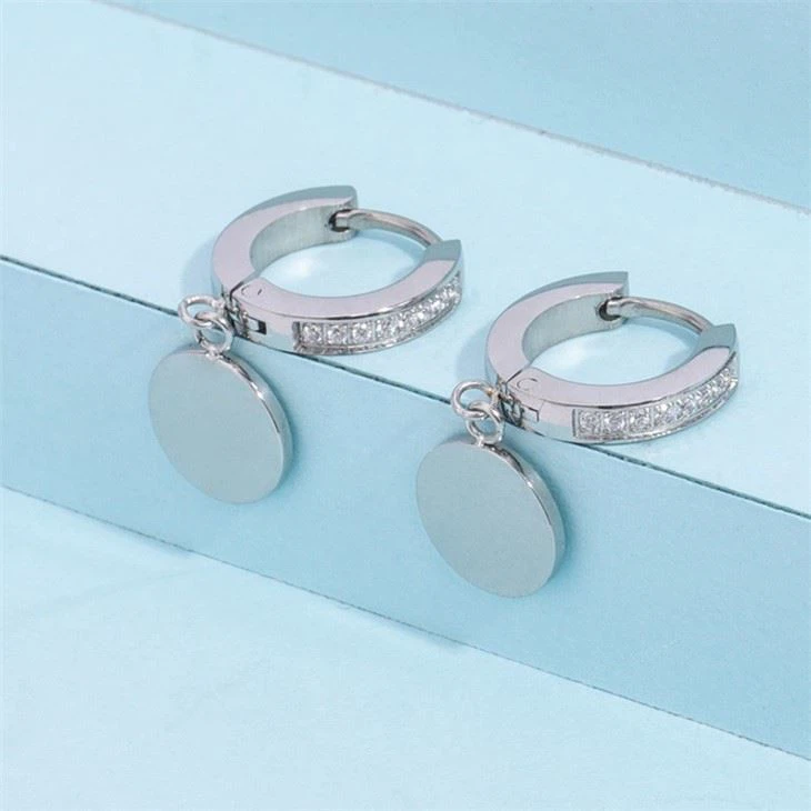 cubic zirconia huggies