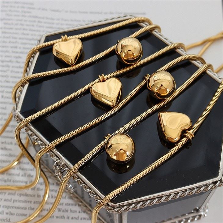 stainless steel snake chain necklace