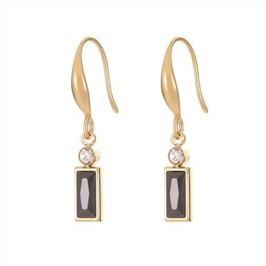 Black Zircon Earrings