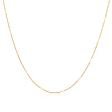 Embossed Round Snake Chain Necklace