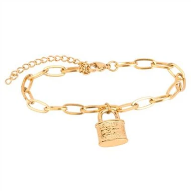 Lock And Chain Bracelet