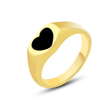 Stainless Steel Heart Ring