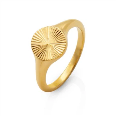 Sunburst Signet Ring