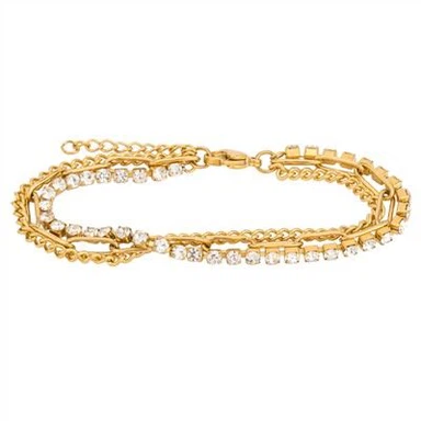 Triple Layered Chain Bracelet