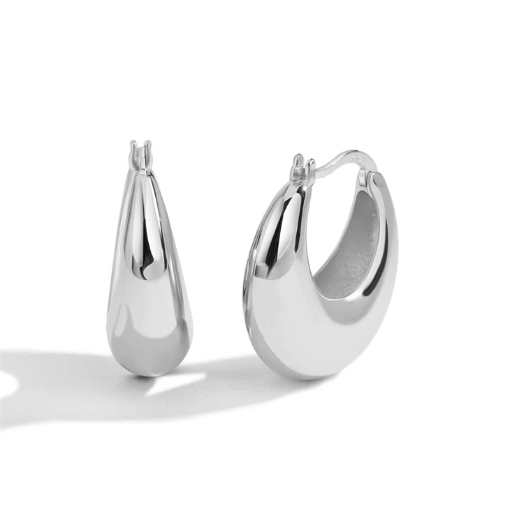 half moon earrings hoop