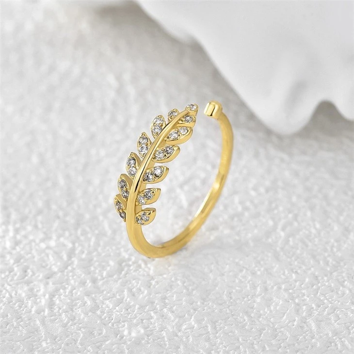 olive leaf bypass ring