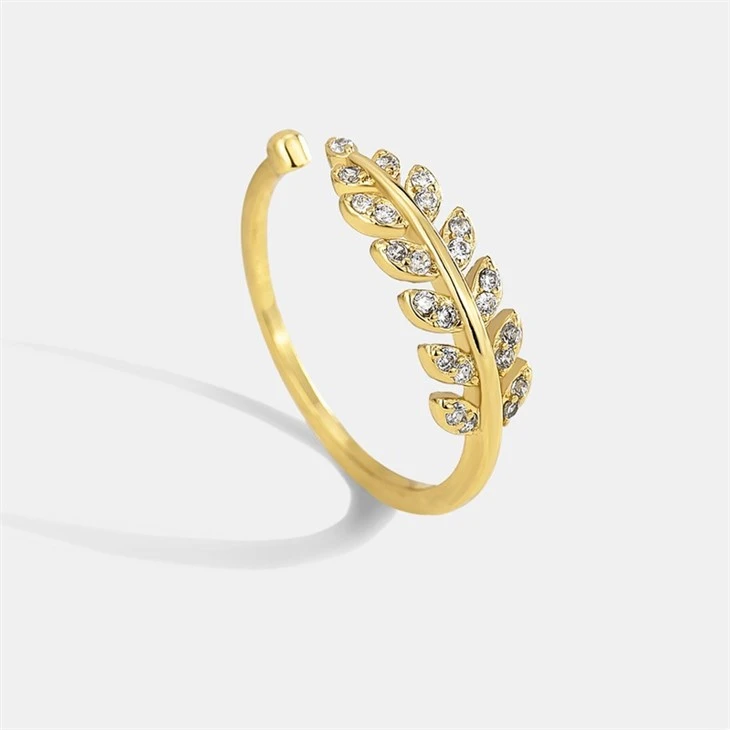 olive leaf ring
