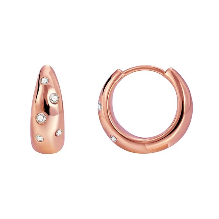 chunky dome earrings