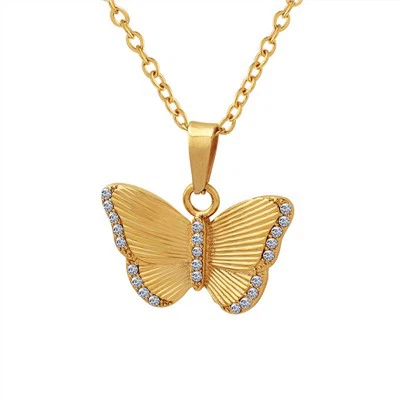 Cute Butterfly Pendant Necklace