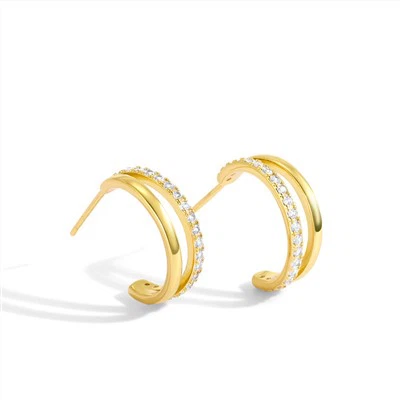 Double Layer Hoop Earrings