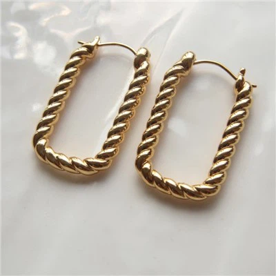 Square Link Earrings