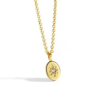 Star Coin Pendant Necklace