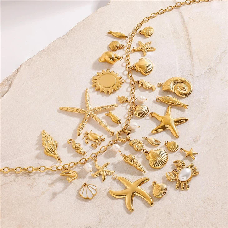 Multi Charm Necklace high quality