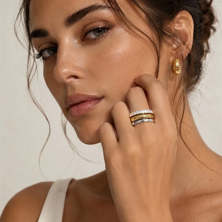 3‑Piece Band Ring Set factory