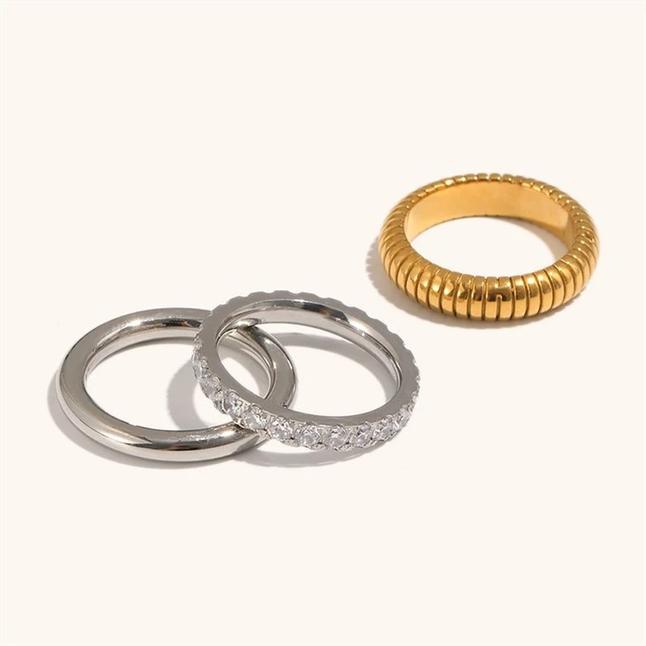 3‑Piece Band Ring Set manufacturers