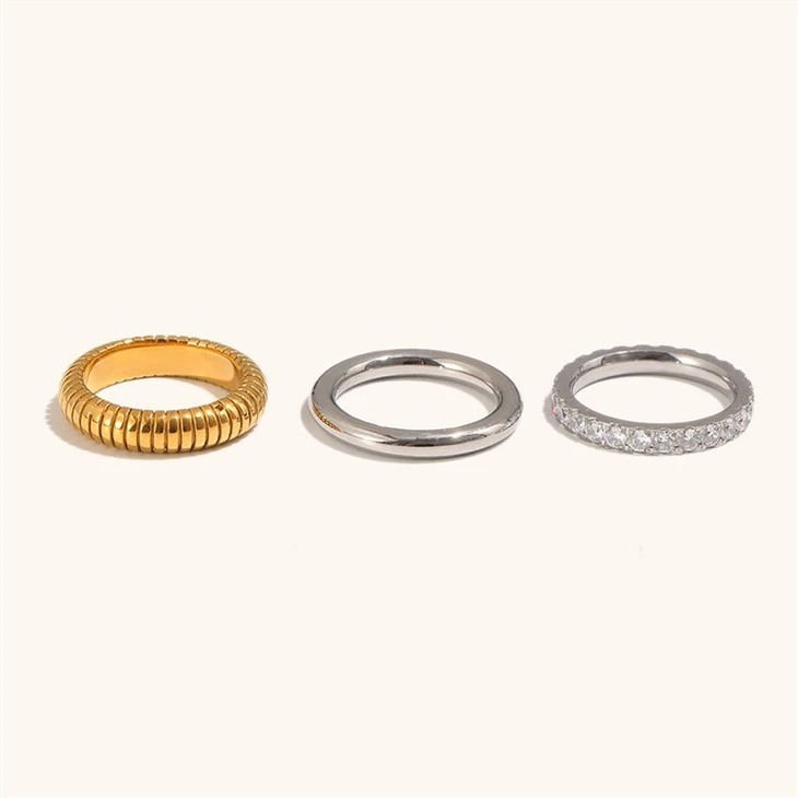 3‑Piece Band Ring Set manufacturers