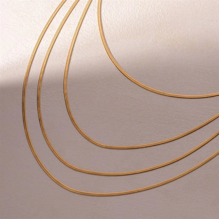 4mm Herringbone Chain Necklace high quality