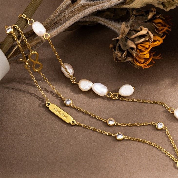 Baroque Freshwater Pearl Charm Bracelet factory