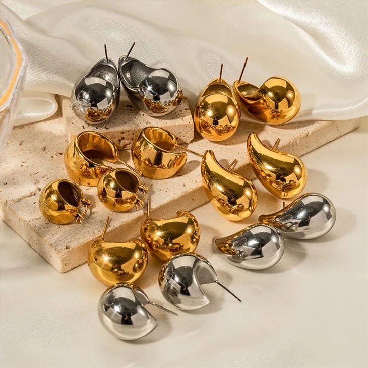 Chunky Teardrop Stud Earrings best