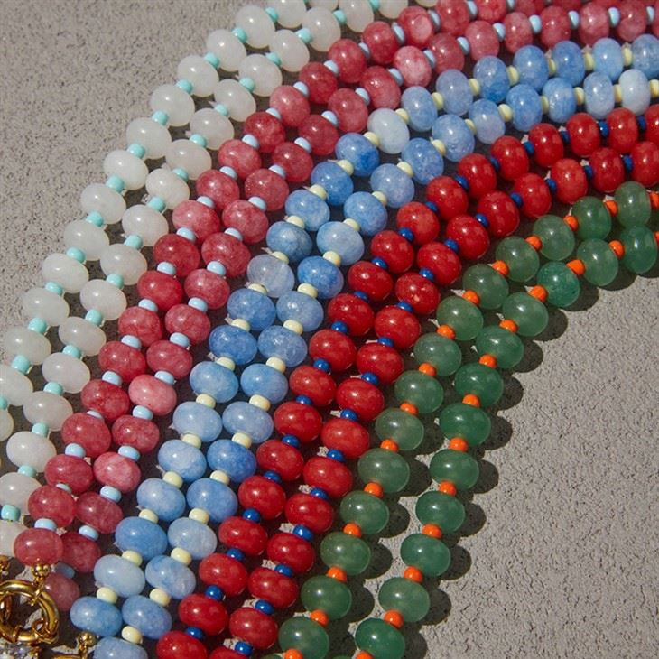Colourful Natural Stone Beaded Necklace best