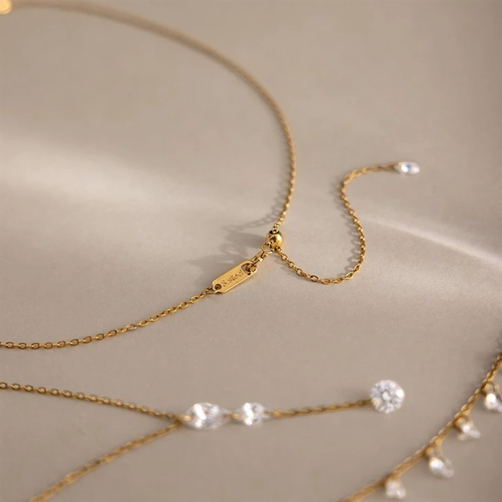 Crescent Moon CZ Pearl Necklace price