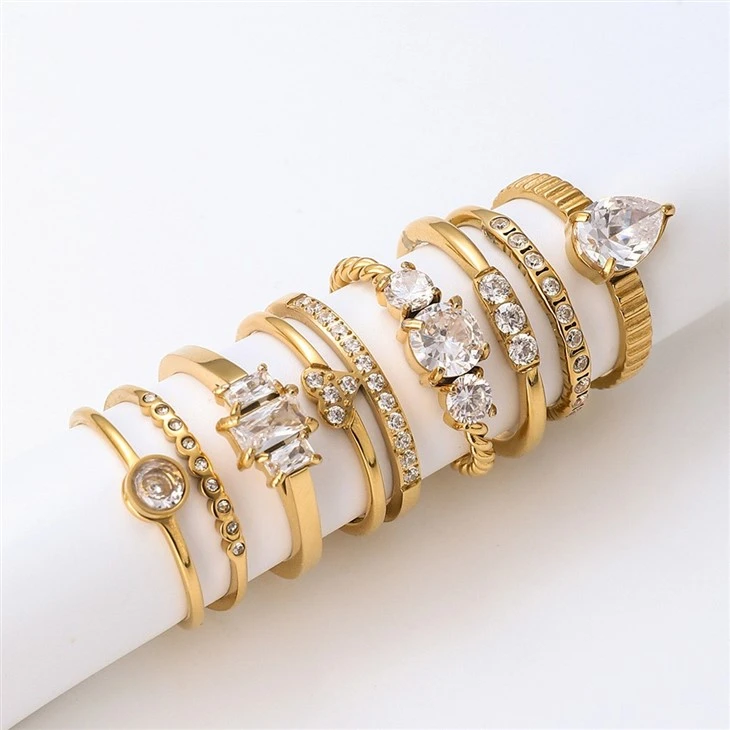 Cubic Zirconia Stacking Rings manufacturers