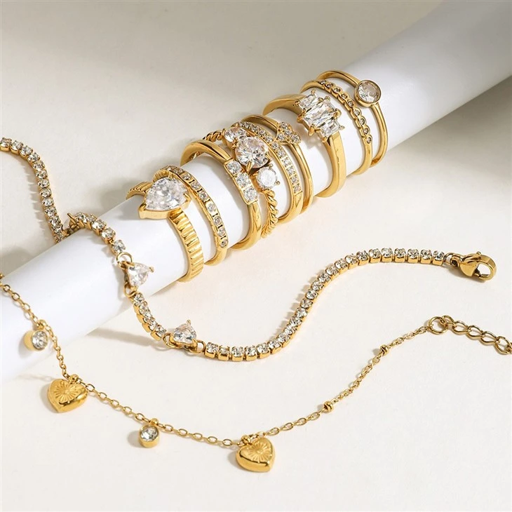 Cubic Zirconia Stacking Rings price
