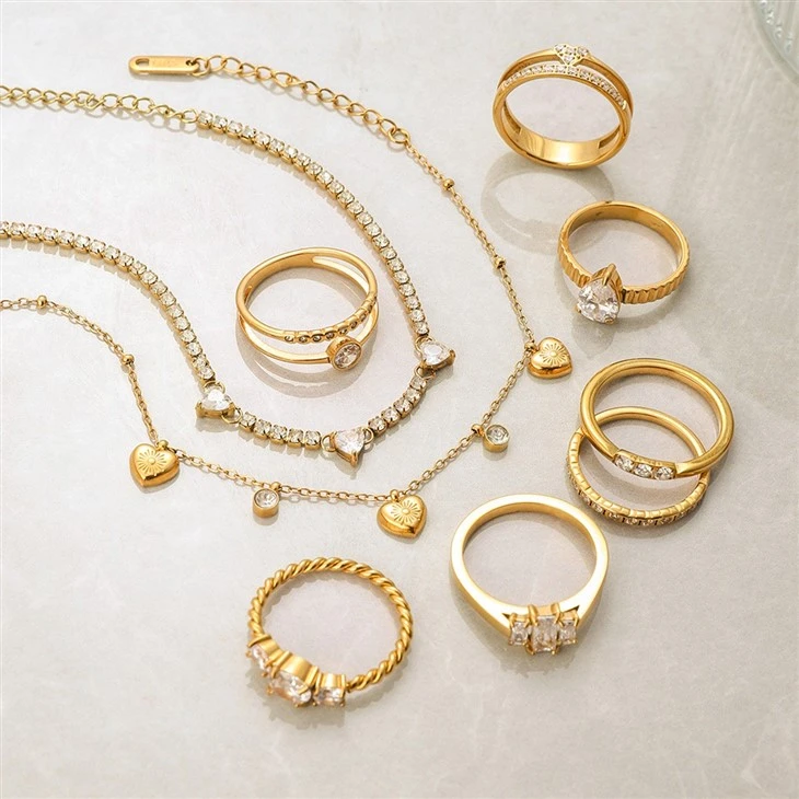 Cubic Zirconia Stacking Rings high quality
