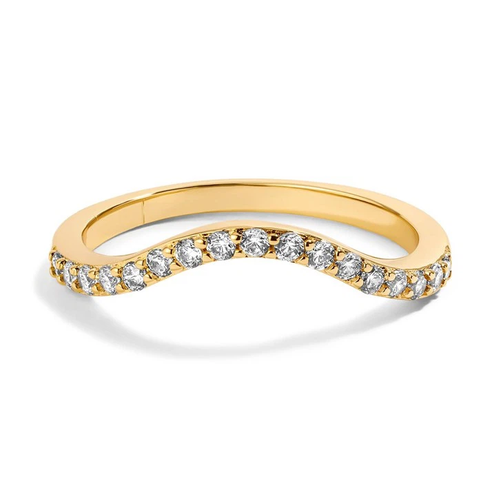 Cubic Zirconia Wave Ring