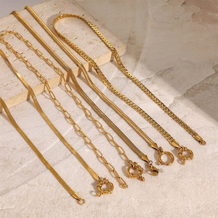Curb Chain Charm Necklace
