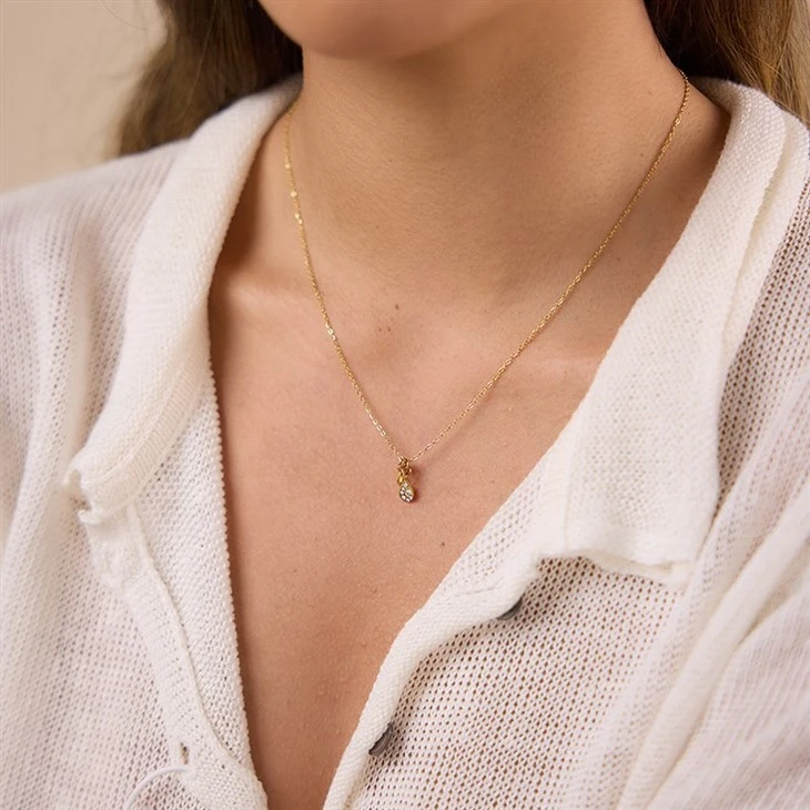 CZ Double Teardrop Necklace suppliers