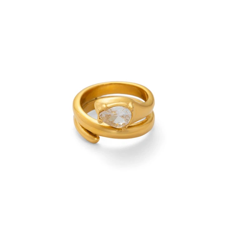 CZ Minimalist Snake Ring best