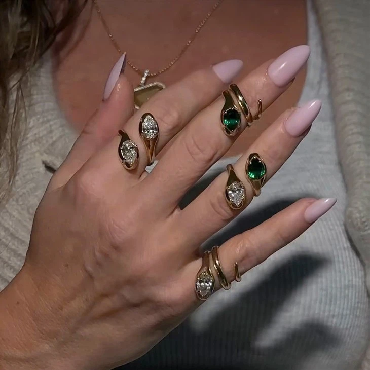 CZ Minimalist Snake Ring suppliers