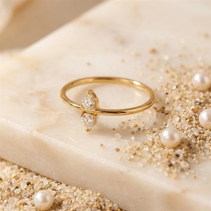 CZ Oval Pear Ring best