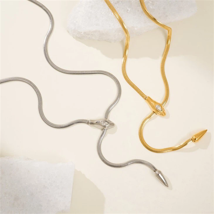 CZ Snake Chain Y Shape Necklace price