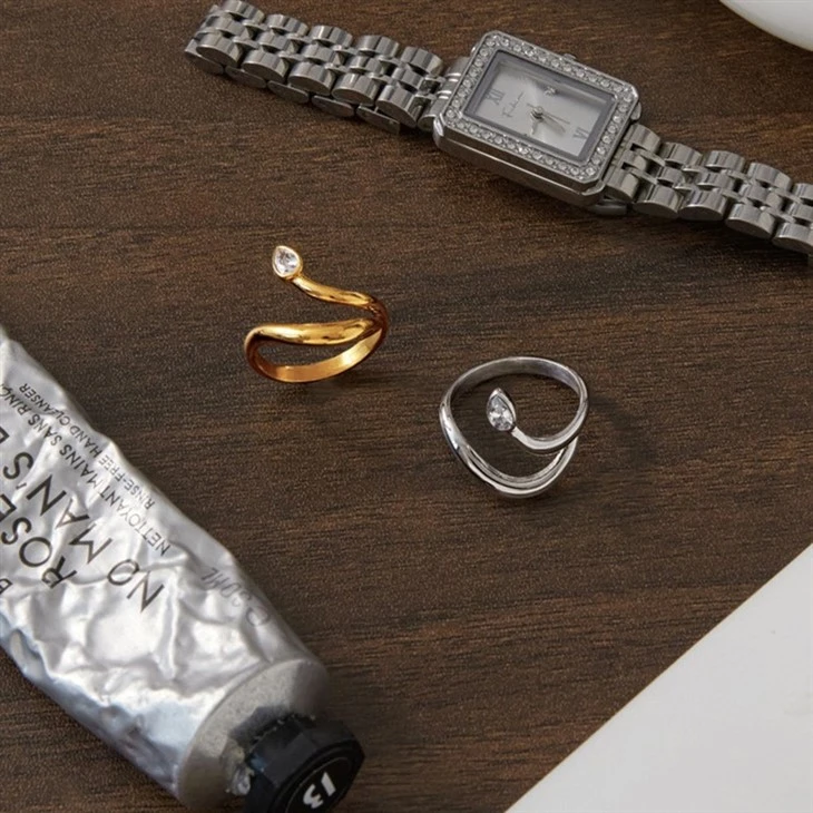 CZ Snake Shaped Open Ring price