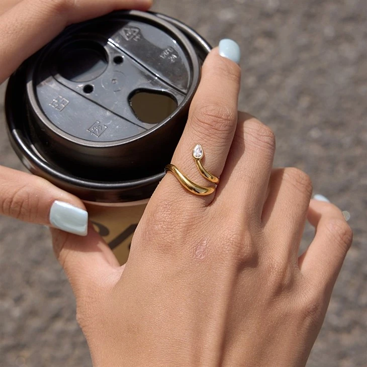 CZ Snake Shaped Open Ring suppliers
