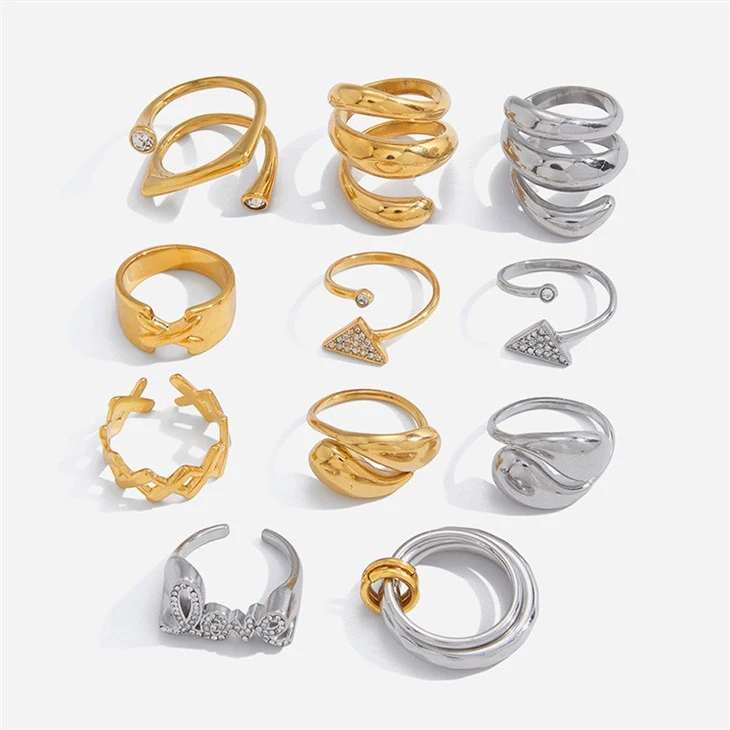 CZ Triangle Wrap Ring
