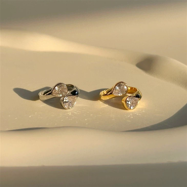 CZ Waterdrop Ring best