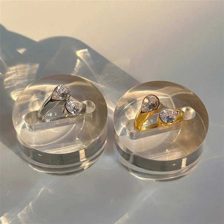 CZ Waterdrop Ring high quality