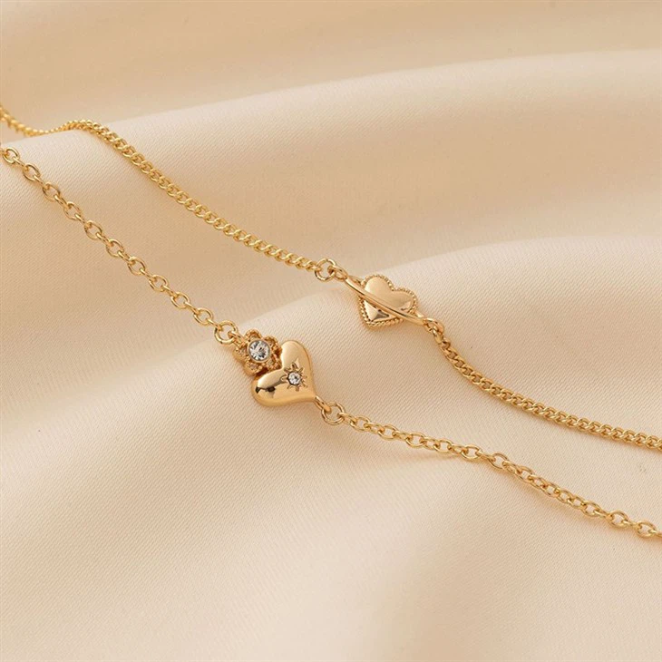 Dainty Heart Chain Bracelet price