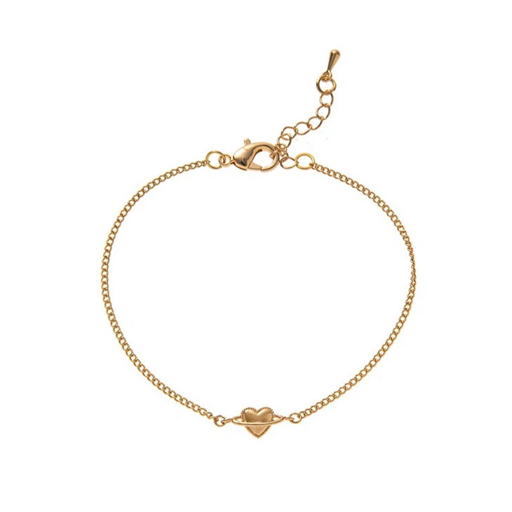 Dainty Heart Chain Bracelet suppliers