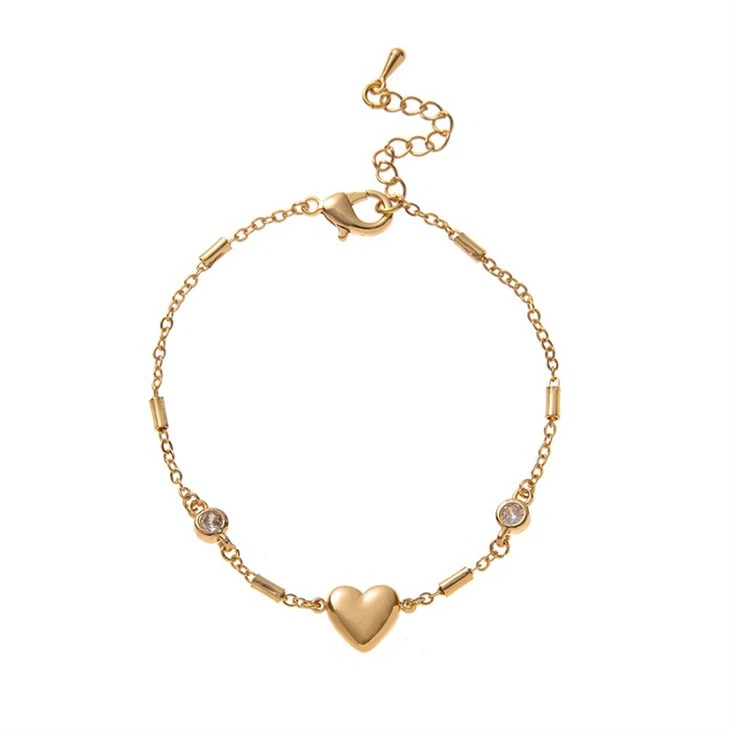 Dainty Heart Chain Bracelet manufacturers