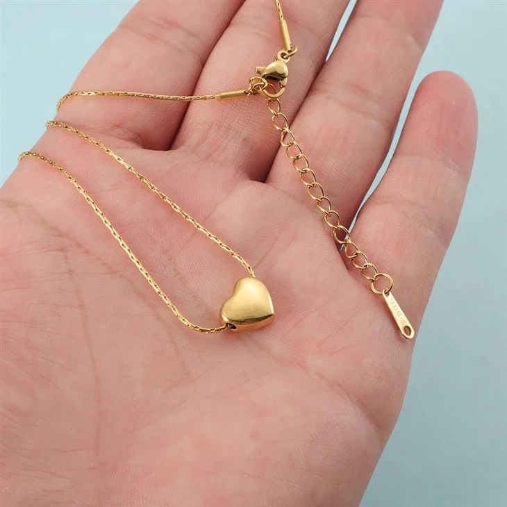 Dainty Heart Chain Necklace