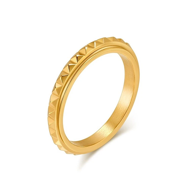 Diamond Edge Stainless Steel Spinner Ring suppliers