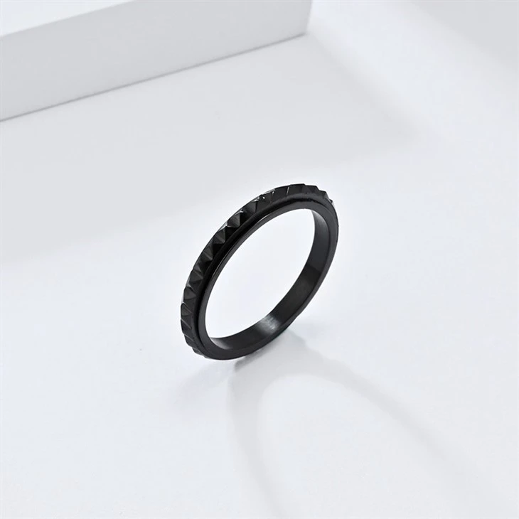 Diamond Edge Stainless Steel Spinner Ring suppliers